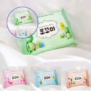 쌍문상회 지금 필요한 휴대용 물티슈 도톰한 원단 미니사이즈 5개입 등하교 학교 여행용