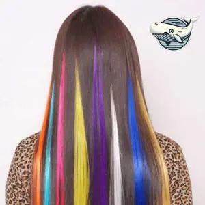 [골드스마일]다채로운 헤어피스 컬러포인트 가발 스타일 올림머리 여성부분가발