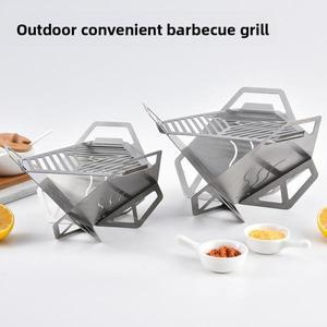 휴대용 야외 바베큐 그릴 - 캠핑 및 편리한 위한 분리형 스테인리스 미니