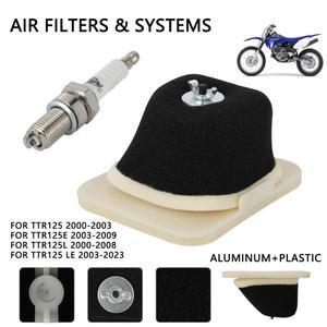 에어 필터 클리너 점화 플러그 세트 오토바이 액세서리 YAMAHA 호환 TTR 125 2000-2008 먼지 자전거
