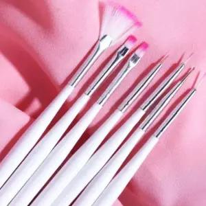 정밀 브러시 세트 트위드 네일아트 아트 브러쉬 솔 젤네일붓