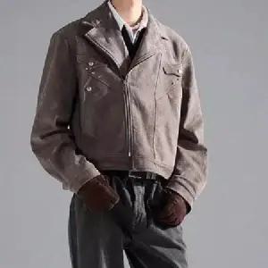남성용 가을 무스탕 봄가을 트렌디 와이드 자켓 아이템 코트 블레이져 쇼트 HT3
