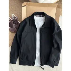 남성용 봄 가을 빈티지 재킷 자켓 터틀넥 트렌디 커플 코트 작업 아이템 배색 점퍼 트렌드 블레이져 HT3