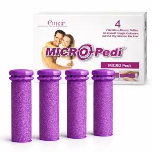 Emjoi 마이크로-페디 호환 SoftFLEX 기술 리필 롤러 (초굵기) - 4개 팩