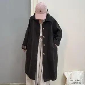 하프 가을 오피스룩 체크 코트 트렌치 긴팔 여성코트 1PICK3