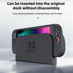 스위치 2 보호 케이스 분리형 미끄럼 방지 그립 풀 커버 카바 스킨 인체공학적 TPU 듀얼 쉘 NS 2에 호환