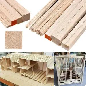 얇은합판 나무 목재 원목 2-15mm 발사 공예 광장 Cudgel 건물 조각 수공예품 교육 스틱