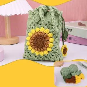 해바라기 니트백 패키지 뜨개실 뜨개가방 DIY 가방 만들기