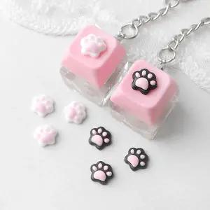 싼비즈 [6424-14]아크릴 키캡파츠 탑꾸재료 발바닥 9x8.6mm ,1개