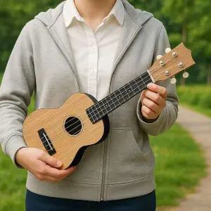 우리 음악 소프라노 우쿨렐레 풀세트 내추럴우드 우쿠렐레