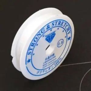 비즈키링 우레탄줄 투명 0.8mm 팔찌만들기줄 비즈공예부자재 실리콘줄 팔찌줄