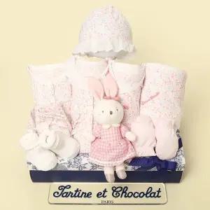 [롯데백화점]타티네쇼콜라 (출산백일선물8종세트)베일배냇+우주+상하+로라모+속싸+인형+손싸+단말TNPM