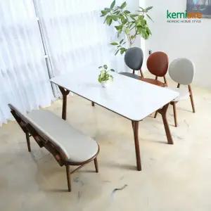 케미에르 비보르 통세라믹 고무나무원목 6인식탁SET(벤치형) KGN-969B