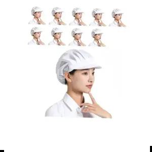 식품공장 급식실 주방에서 사용하는 캡디자인 위생모자 10개입