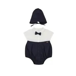 [롯데백화점]아가방 노아클래식반팔바디수트세트(NAVY)01T327906