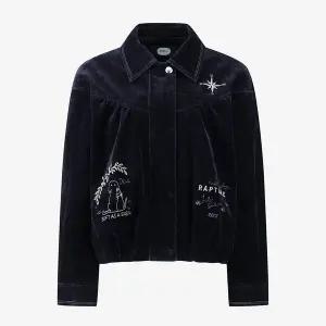 [듀엘](의정부점)벨벳 데님 자켓_D254MSJ040