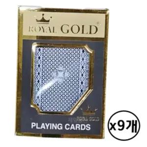 PVC카드 로얄골드 트럼프 카드 포커세트 플라스틱 9개