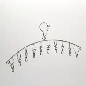 [골드스마일]스텐 양말 빨래집게 옷걸이 미니건조대 10구 건조대 베란다 미니