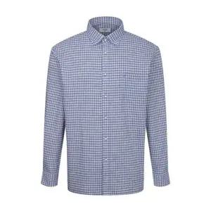 [갤러리아] [레노마 셔츠] 린넨 혼방 시어서커 체크 일반핏 긴팔셔츠 RQSSG1034(2종 1택)