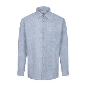 [갤러리아] [레노마 셔츠] 올오버 기하학 플라워 시어서커 프린트 일반핏 긴팔셔츠RQSSG1076GE