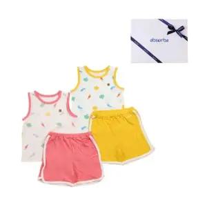 [갤러리아] (말띠신상품 )배지코튼모달매쉬무소상하(A13-13012) 출산,조카,백일,돌 축하이가옷