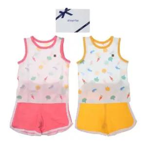 [갤러리아] (압소바출산백일돌아기실내외상하복)배지코튼모달매쉬무소상하(A13-13012)