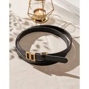 [갤러리아] DBBE6E770BK 닥스 블랙 DD 골드 버클 여성벨트