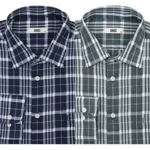 [갤러리아] 닥스 26SS 린넨혼방 미듐체크 셔츠 DMS1SHCL112