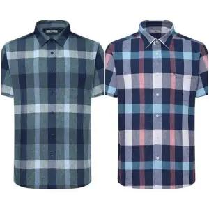 [갤러리아] (포장,양말사은)닥스 26SS 린넨혼방 빅체크 반팔 캐주얼남방 DMS3SHCS130