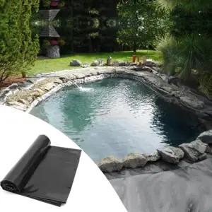 연못 라이너 스킨 블랙 가든 방수포 0.12mm 두께의 분수 폭포 수영장 및 인공 호수용 불투과성 필름