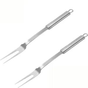 스테인리스 스틸 미트 포크 요리용 가지 바비큐 그릴 2개 13인치 2팩