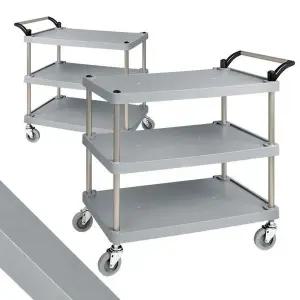 플라스틱써빙카트3단 중 서빙카트 운반 식당 운반카