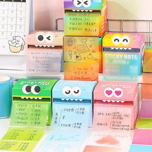 미스터 페이퍼 105/108매/롤 풀아웃 스티키 노트 투명 DIY 핸드북 문구 학생 색상