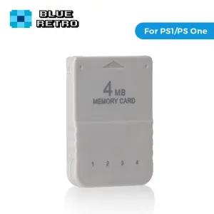 PS포탈케이스 블루레트로 1개2개 4M 메모리 카드 PS1 게임 저장 플레이스테이션1 PS 원 콘솔 데이터 진행