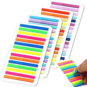 3000 매 컬러 스티커 투명 형광 색인 문구 메모 학교 사무용품 탭 북 페이지 플래그