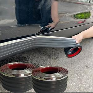 자동차 도어 데칼 긁힘 장식용 바디 엣지 스커트 가드 고무 충돌 스트립 방지 사이드 보호