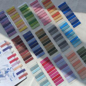 200 매 컬러 스티커 메모 투명 사무용품 자체 색인 플래그 학교 접착 편지지