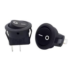 15Pcs Kcd11 소형 로커 보트 모양의 전원 스위치 상단 원형 및 하단 사각형 2/3 핀 2 레벨 전자 On-Off 15