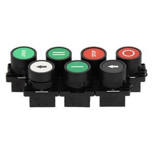 화살표 기호 포함 시작 중지 버튼, XB2 플랫 터치 스위치 순간 플라스틱 빨간색 및 녹색 푸시 22mm