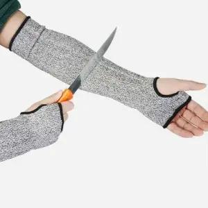 공사장 베임방지 손등팔토시 블랙 작업 목공 가드 식당 40cm