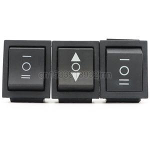1PCS KCD4 25X31mm 블랙 로커 스위치 6 핀 3 ON-OFF-ON 이중 리셋/래치 16A 250V 20A 125VAC