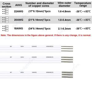 3핀 와이어 LED 연장 케이블 18 20 22AWG 전기 스트립 WS2812B SMD COB 조명 픽셀 JST 커넥터용)