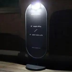 철제배너 조명 입간판 광고판 카페 메뉴판 배너 철제입간판 400