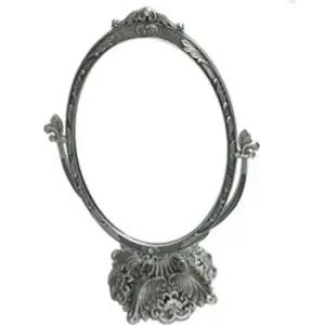 원형거울 삼원 앤틱 거울 튤립 확대경(대) 실버 탁상 화장 욕실
