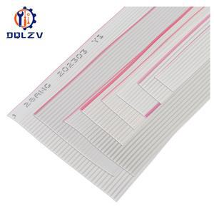 1/3/5미터 6/8/10/16/18/20/26/34/40P 1.27mm 피치 색상 회색 플랫 리본 케이블 레인보우 듀폰 와이어 IDC