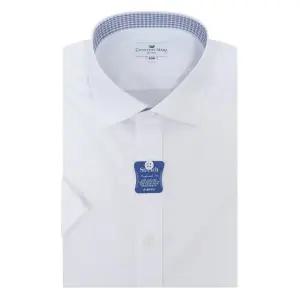 [카운테스마라](센텀시티점)주머니없는 일반핏 스판 카라배색 반팔셔츠 CDCZ2B5401A0