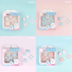 조이콘하우징 D 패드 이동 크로스 방향 버튼 ABXY 키 스티커 조이스틱 엄지 스틱 그립 커버 Nintend 스위치