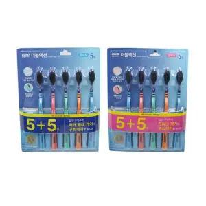[RIZPICK]2080 더블액션 칫솔 5+5개입 기능성칫솔 구강관리 치