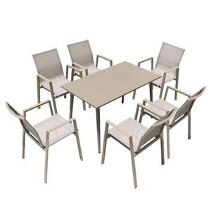 북유럽 아웃도어 정원 테이블 의자 세트 럭셔리 가든 우드 방수 캐주얼 야외 테라스 가구