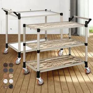 [오너클랜]일반형 2단 3단 특대 주방웨건 이동식카트 음식트롤리 드레싱카